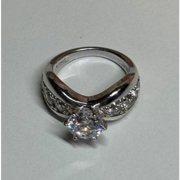 925 STERLING SILVER CZ RING SIZE 6.5 - Picture 5 of 10